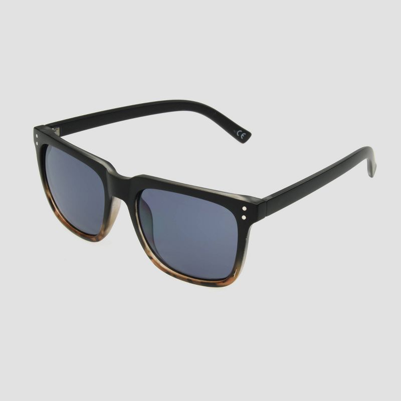 Men&#39;s Square Tortoise Shell Print Sunglasses - Original Use&#8482; Black, 2 of 3