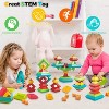 60-Piece Pyramid Building Blocks Set, STEM Stacking and Sensory Toy for Kids Ages 3-6 - 3 of 4