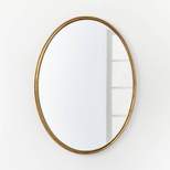 26" x 36" Oval Shape Antique Mirror Brass - Threshold™ designed with Studio McGee