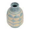 Ceramic Vase for Home Decor and Flower Vase - Brings Modern Charm to Office, Living Room Decor, Table or Bedroom Decor - 10" Blue & Tan - 4 of 4