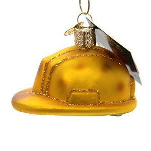 Old World Christmas Glass Blown Ornament for Christmas Tree, Construction Helmet - 1 of 2