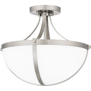 Quoizel Lighting Antebellum 2 - Light Semi-Flush Mount in  Brushed Nickel - 1 of 4