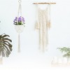 Unique Bargains Macrame Plant Hanger Woven Cotton Indoor Outdoor Decorative - 2 of 4
