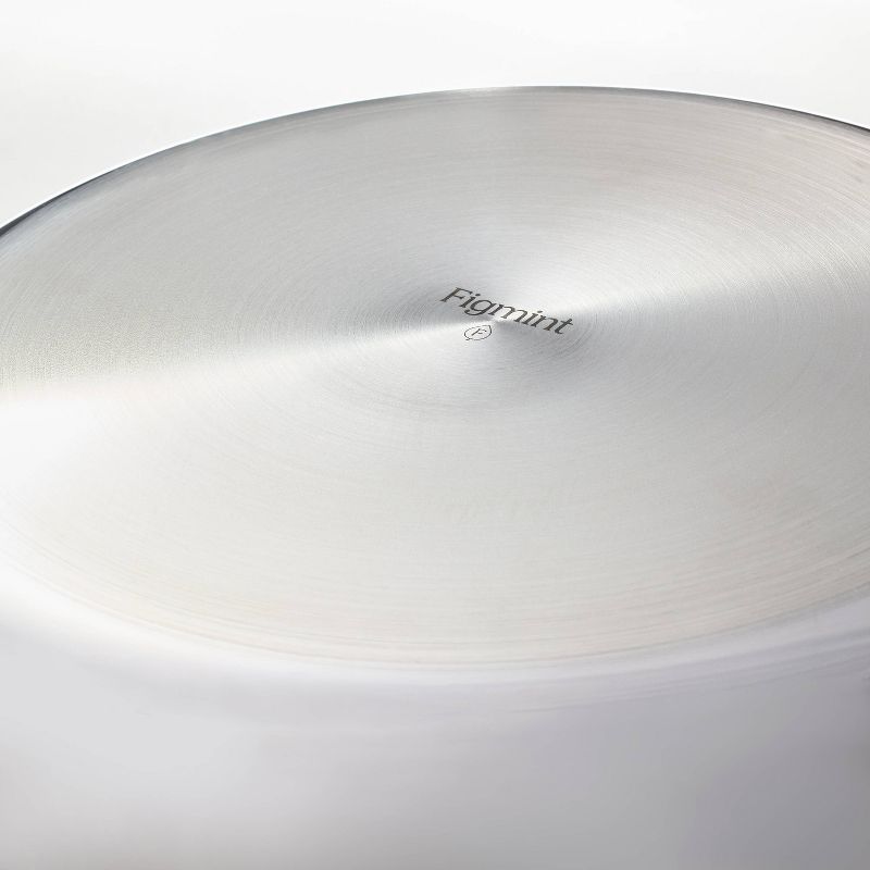 8&#34; Nonstick Stainless Steel Fry pan Silver - Figmint&#8482;, 6 of 8