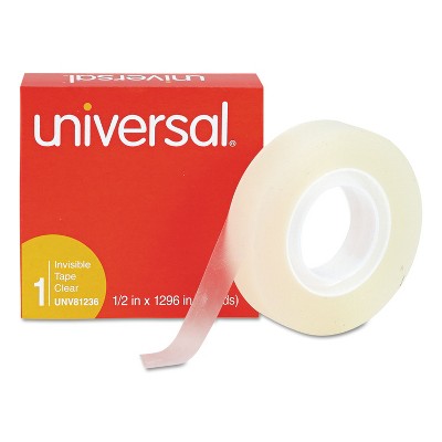 Universal Invisible Tape 1/2" x 1296" 1" Core Clear 81236