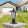 TOBILI 15"(H)  Outdoor Lantern, Modern Garden Light  for Pathways, Yards, and Driveways (2-Pack) - 3 of 4