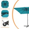 Sonkuki 8.2×8.2FT Outdoor Patio Umbrella, Square Canopy Offset Umbrella for Villa Gardens, Lawns and Yard - 3 of 4