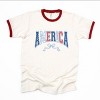 Simply Sage Market Coquette America Arched Ringer Tee - 2 of 4