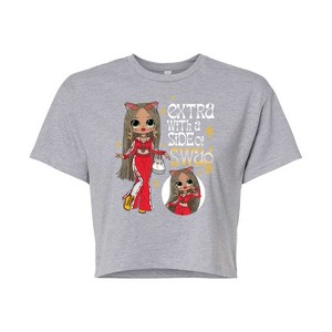 Women's - LOL Surprise! - Extra w/ a Side of Swag Cropped Graphic T-Shirt - 1 of 4