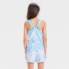 Girls' Knit Tie-Dye Stars' Romper - Cat & Jack™ Blue - 2 of 3