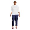 Lands' End Women's Supima Cotton Fitted Long Sleeve Turtleneck - 4 of 4