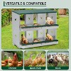 Acekool Metal Chicken Nesting Box,  Single Tier, Vented Steel Egg Laying Box - 4 of 4