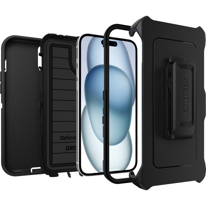 OtterBox Apple iPhone 15 Plus/iPhone 14 Plus Defender Pro Series Case - Black, 3 of 9