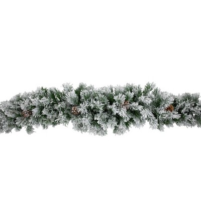 Winter Whisper Pinecone and Snow Flocked Outdoor Christmas Swag