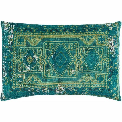 Mark & Day Untersiebenbrunn Global Teal Throw Pillow