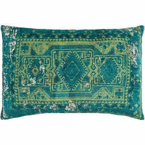 Mark & Day Untersiebenbrunn Global Teal Throw Pillow - 1 of 4