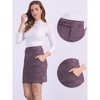 INSPIRE CHIC Women's Faux Suede High Waist Belted A-Line Mini Skirts - 2 of 4