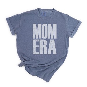 Simply Sage Market Women's Mom Era Distressed Short Sleeve Garment Dyed Tee - 1 of 2
