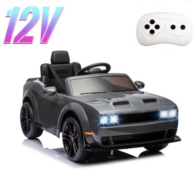 Licensed Dodge Ride-On Car, 12V Electric Vehicle for Kids with Remote Control, Ride On Toys with LED Lights, MP3 Player – Boys & Girls Gifts