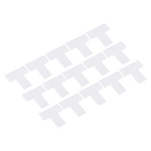 Unique Bargains T-Shaped Floor Office Table Top Location Marking Corner 25 Pcs - 1 of 4