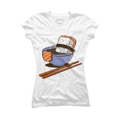 Junior's Design By Humans Sushi Bath Time By FernandoSala T-Shirt