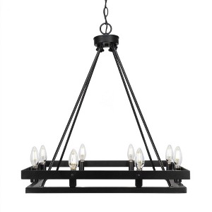 Toltec Lighting Belmont 8 - Light Chandelier in  Matte Black - 1 of 1