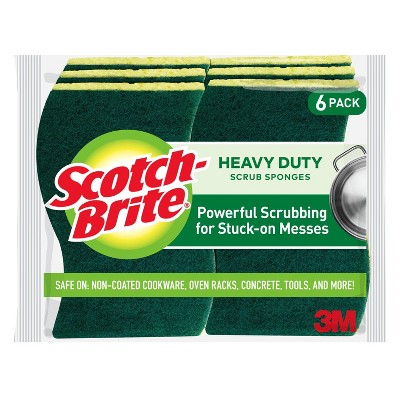 Scotch-Brite  Heavy Duty Scrub Sponges - 6pk