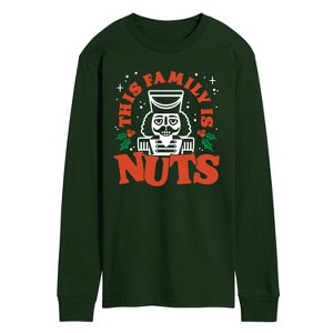 Men's - Instant Message - This Family Is Nuts Long Sleeve Graphic T-Shirt - 1 of 3