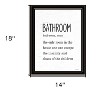 HomeRoots Bathroom Escape Black Framed Print Bathroom Wall Art - 3 of 3