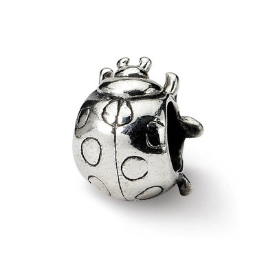 Black Bow Jewelry Sterling Silver Ladybug Bead Charm