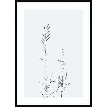 30"x41" Retro Tennessee Botanical Print No 2 by Stephanie Klatt Wood Framed Wall Art Print Black - Amanti Art