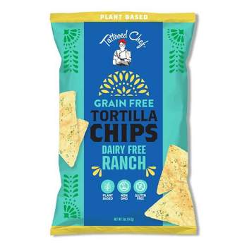 Tattooed Chef Dairy Free Ranch Grain Free Tortilla Chips - 4oz