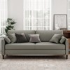 FURNIinspire Sofas Large Faux Leather Comfy Couch with Padded Cushions for Living Room Sofass, Gray,78.3"*33.1"*31.5" - 3 of 4