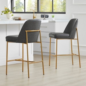 Spruce&Spring Modern 27 inch Counter Height Bar Stool Set of 2 - 1 of 4