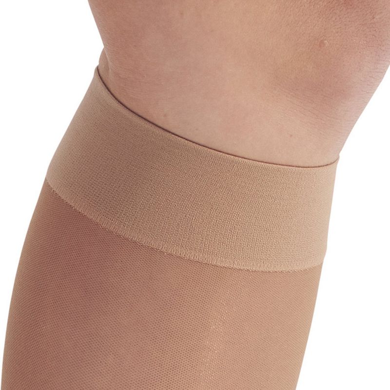 Ames Walker AW Style 44 Women's Sheer Support 20-30 mmHg Compression Open Toe Knee Highs, 4 of 5