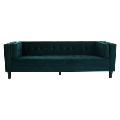 GDFStudio Sororia 89.75" Velvet Upholstered Tufted 3-Seater Sofa