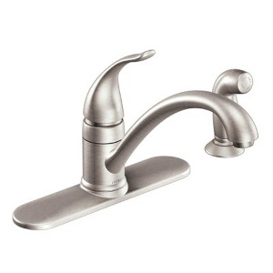 Moen Torrance One Handle Stainless Steel Kitchen Faucet Side Sprayer Included - 1 of 1