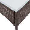 vidaXL 4 Piece Patio Lounge Set With Cushions Poly Rattan Brown - 4 of 4