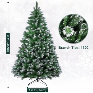 7FT/8FT Spray White Snow Dusted Christmas Tree - 1 of 4