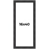 PosterPalooza | Panoramic Traditional Black Picture Frame - UV Acrylic, Foam Board Backing, Hanging Hardware - 2 of 4