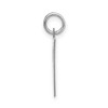 Black Bow Jewelry 14k White Gold, Ella Collection, LG Fancy Script Initial Pendant A-W - 2 of 4