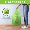 Simply Bio 13 Gallon Compostable Trash Bags Flat-Top, Thick 0.87 Mil, 49.21 Liter, 50 Bags, Tall Kitchen Food Scrap Waste Bag - 3 of 4