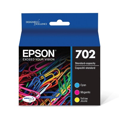 Epson 702 Single & 3pk Ink Cartridges - Black,