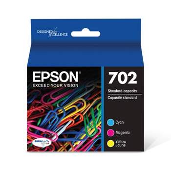 Epson 702 Single & 3pk Ink Cartridges - Black,