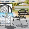 3 Pieces Outdoor Patio Bistro Set, All-Weather DiningTable Set, Modern Small Patio Bistro Set Outdoor for Balcony, Pool, Garden, Backyard, Black - 4 of 4