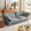 CAVINAS 87.4" Modern Deep Seat Cloud Couch, Comfy Upholstered Sofa with Multiple Large Soft Pillows - 4 of 4