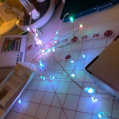 White Cord String Lights Clear - Room Essentials™ : Target