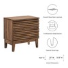 Modway Render Two-Drawer Nightstand – Mid-Century Modern Design with Wood Grain - 2 of 4