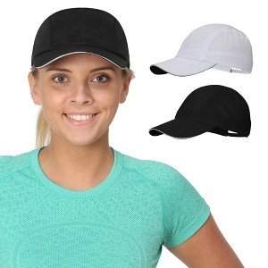 TrailHeads Women’s Running Hat - Lightweight Mesh Summer Cap for hiking, golf, tennis, sports - 1 of 4
