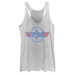 Women's Top Gun Circle of Stars Logo Racerback Tank Top - 1 of 4